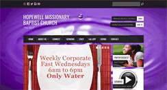Desktop Screenshot of hopewellmb.org